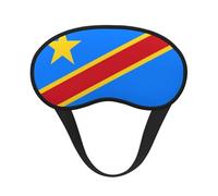 La bandera del Congo es una máscara de ojos con borde negro. La máscara de ojos suave puede mejorar la calidad del sueño y es adecuada para interiores, exteriores y viajes.