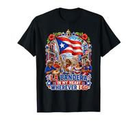 La Bandera En Mi Corazón Dondequiera Que Voy Camiseta