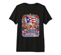 La Bandera En Mi Corazón Dondequiera Que Voy Camiseta Premium