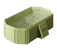 La bañera plegable para bebés, la bañera de bebé pvc plegable con desagüe y pies de soporte, 29.5x17.7x9.8 pulgadas portátil con juguetes para niños de 0 a 8 años