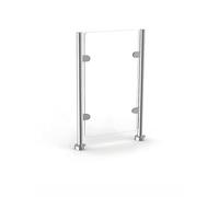 La barandilla de cristal del acero inoxidable fija la barricada de acrílico de la seguridad de la entrada del 100cm no se deforma fácilmente(B)