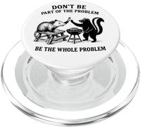 La Barbacoa de zarigüeya zarigüeya no Seas el Problema del Animal caótico PopSockets PopGrip para MagSafe