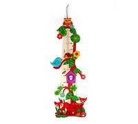 La barra de madera del topógrafo, animales del bosque repisa de medición de la varilla graduada de madera de la barra de 260 x 800 x 10 OTRA VEZ topógrafos del niño