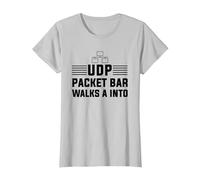 La Barra de Paquetes UDP entra Camiseta, Mujer, Plata, S