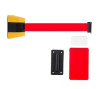 La barrera magnética es extensible, Barrera retráctil de aislamiento multi 2-10m for hoteles, parques, museos y galerías(Yellow - Not Drillable,5m)