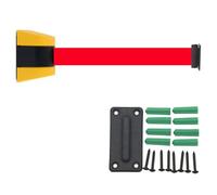 La barrera magnética es extensible, Barrera retráctil de aislamiento multi 2-10m for hoteles, parques, museos y galerías(Yellow - Drillable,2m)