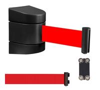 La barrera magnética es extensible, Barrera Retráctil Multicolor 2-10m for Hoteles Parques Museos Galerías(Black B,2m)
