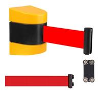 La barrera magnética es extensible, Barrera Retráctil Multicolor 2-10m Hoteles Parques Museos Galerías(Yellow,2m)