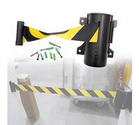 La barrera magnética es extensible, Soporte de pared retráctil con cinturón precaución, control multitudes, 2/3/5M, for empresa hotelera aeropuerto(2M)