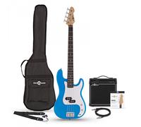 LA Bass Guitar Blue 15W Bass Amp Pack