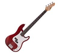 LA Bass Guitar by Gear4music Red