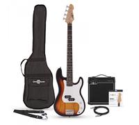 LA Bass Guitar Sunburst 15W Bass Amp Pack