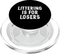 La Basura es para los Perdedores Anti-Litter Día de la Tierra Ambiental PopSockets PopGrip para MagSafe