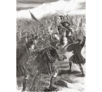 La batalla de Culloden 16 de abril de 1746, la confrontación final del levantamiento jacobita de 1745. De la historia ilustrada de Inglaterra de Cassell publicado c.1890. Impresión de póster de Ken