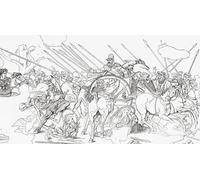 La batalla de Issus también Issos sur de Anatolia 5 de noviembre de 333 a. C. De una historia popular de Grecia publicado en 1887. Póster impreso por Ken Welsh (20 x 11)