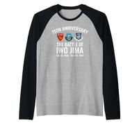 La Batalla de Iwo Jima (75 Aniversario conmemorativo) Camiseta Manga Raglan