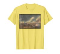 La Batalla de Princeton Pintura - Revolución Americana Camiseta, Hombre, Limón, M