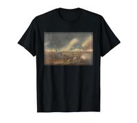 La Batalla de Princeton Pintura - Revolución Americana Camiseta, Hombre, Negro, S