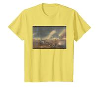 La Batalla de Princeton Pintura - Revolución Americana Camiseta, Niños, Limón, 6 años