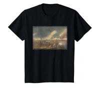 La Batalla de Princeton Pintura - Revolución Americana Camiseta, Niños, Negro, 2 años
