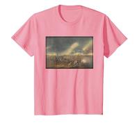 La Batalla de Princeton Pintura - Revolución Americana Camiseta, Niños, Rosado, 3 años