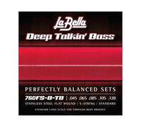 La Bella 760FS-B-TB Deep Talkin' Bass Flats - Estándar 45-105, 5 cuerdas, a través del cuerpo