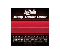 La Bella 760N-B Deep Talkin' Bass Black Nylon Tape Wound, 5-string