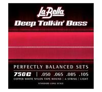 La Bella Bass 750C Color blanco Nylon 050/105