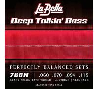 La Bella Deep Talkin' Bass - Cuerda para bajo, nailon, color negro