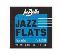 La Bella Electric Gitarre - Cuerdas flatwound para guitarra (acero inoxidable, custom M)
