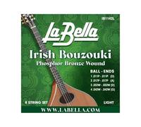 La Bella IB1142L Irish Bouzouki - Juego de 8 bolas de bronce fosforado