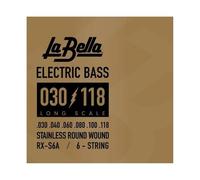 La Bella RX-S6A Long Scale Stainless Round Wound 6-Strings Electric Bass 30-118