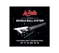 La Bella Strings - Juego de cuerdas para guitarra eléctrica (extremo de bola, 9-42)