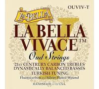 La Bella VIVACE OUD OUVIV-T - Cuerdas para Oud (fluorocarbono/plata, 11 cuerdas)