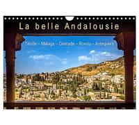 La belle Andalousie: Séville - Málaga - Grenade - Ronda - Antequera (Calendrier mural 2026 DIN A4 vertical), CALVENDO calendrier mensuel: Lieux ... et trésors culturels dans le sud de l'Espagne