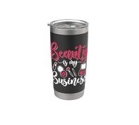 La belleza es mi negocio Esteticista Maquillador Cosmetología Vaso térmico de acero inoxidable de doble pared