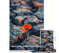 La Belleza nace de Las Cenizas Rompecabezas para Adultos de 1000 Piezas Ejercicio de razonamiento Fácil de Usar Bordes de Primera Calidad Un Regalo Encantador (38x26cm)