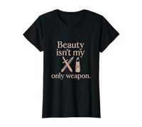 La Belleza no es mi única Arma Feminista Arte de Oro Rosa Camiseta