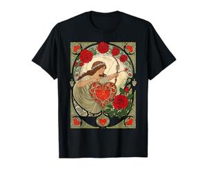 La Belleza y la Herida Vintage Art Nouveau Romance Camiseta