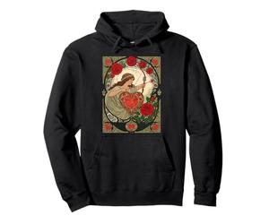 La Belleza y la Herida Vintage Art Nouveau Romance Sudadera con Capucha