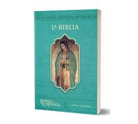 La Biblia Católica: Tamaño grande, Edición letra grande. Rústica, azul, con Virgen