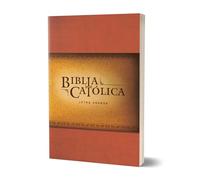 La Biblia Católica: Tapa blanda, tamaño grande, Edición letra grande. Rústica, r oja / Catholic Bible