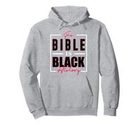 La Biblia es historia negra Gráfico Sudadera con Capucha