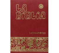 La Biblia Latinoamérica [letra grande] simil-piel roja, con uñeros
