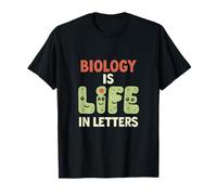 La biología es la Vida en Letras Ciencia Nerd Humor Camiseta