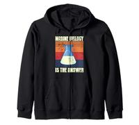 La biología Marina es la Respuesta Retro Sudadera con Capucha