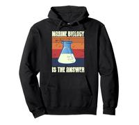 La biología Marina es la Respuesta Retro Sudadera con Capucha