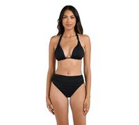 La Blanca Women's Island Goddess Rouched Halter Bikini Swimsuit Top