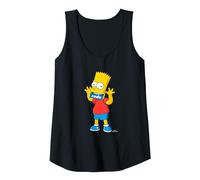 La Boca grosera de Bart Simpson de Los Simpson Camiseta sin Mangas, Mujer, Negro, L