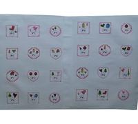 La Boîte à Broder COU061MB - Retal Impreso, diseño de Calendario de adviento, Color Beige